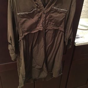 Military Green Zara Dress